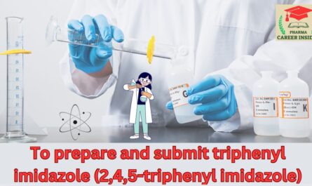 To prepare and submit triphenyl imidazole (2,4,5-triphenyl imidazole)