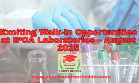 IPCA Laboratories Walk-In Interview
