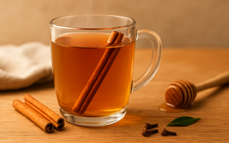 9 Best Immunity-Boosting Drinks (Benefits + Best Time to Drink) 4 honey cinnamon water for sore throat cough relief and immunity boost