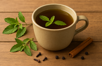 9 Best Immunity-Boosting Drinks (Benefits + Best Time to Drink) 8 tulsi kadha herbal immunity drink for cold cough and respiratory health