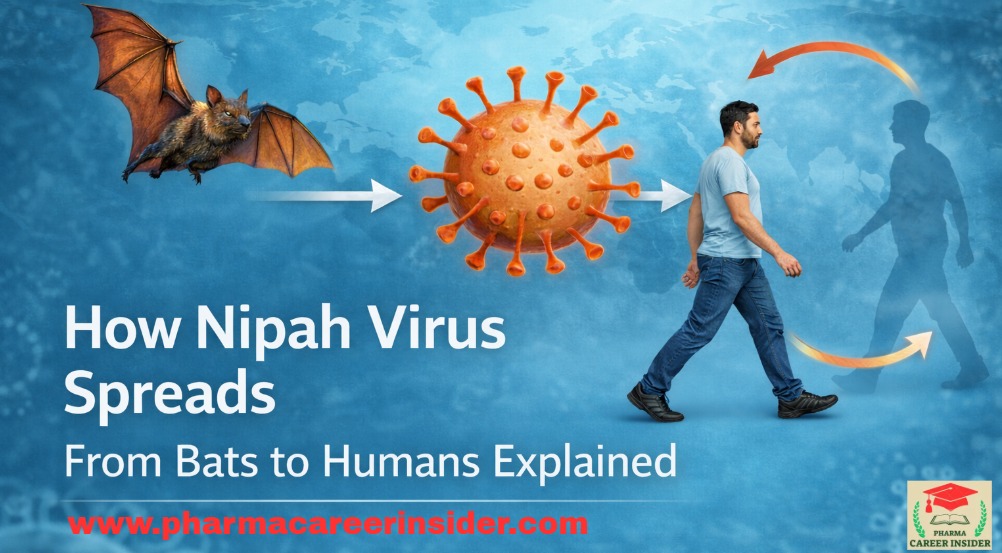 How Nipah virus spreads from fruit bats to humans through direct contact and zoonotic transmission